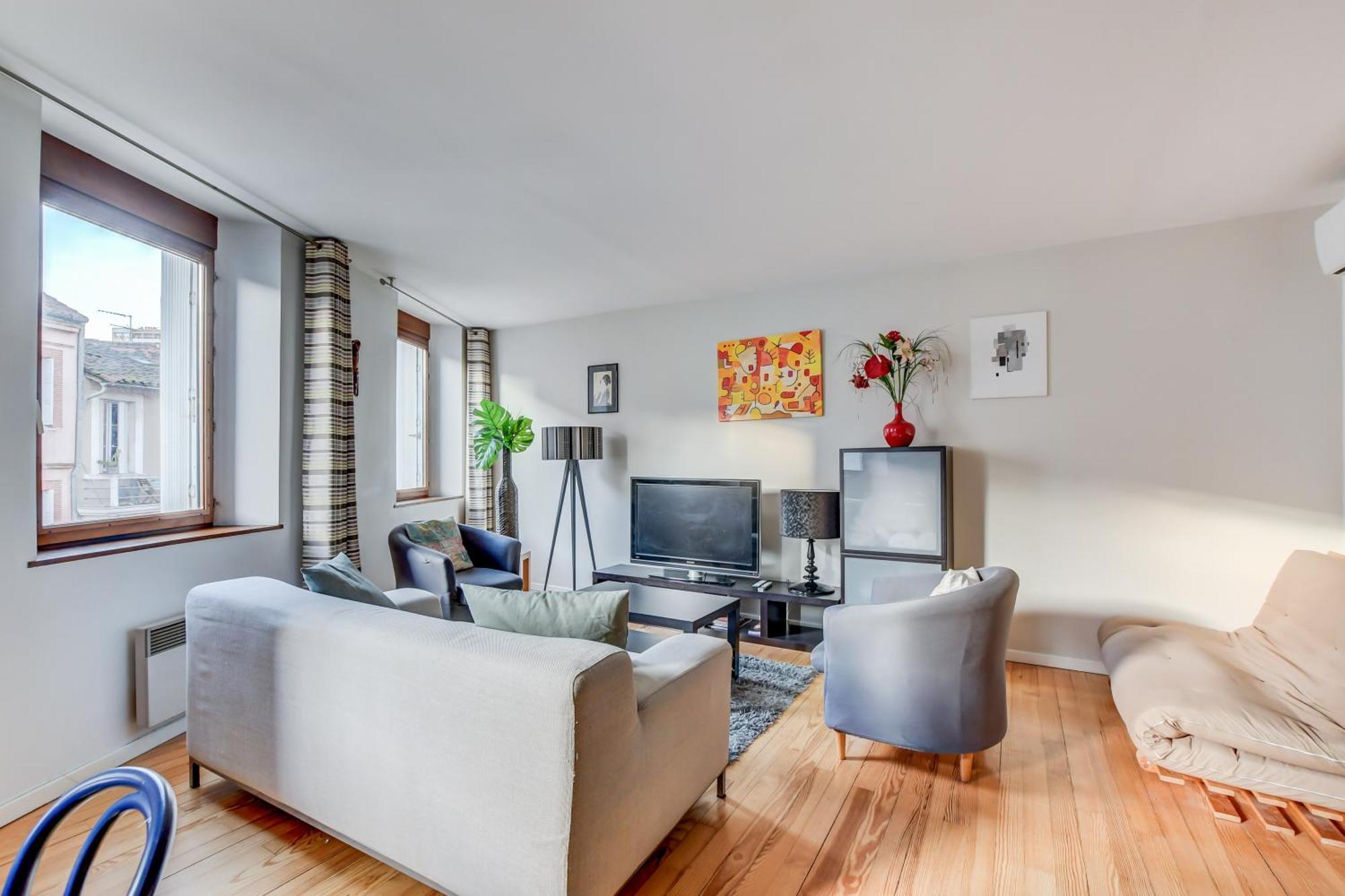 Duplex Tolosa - Pont-Neuf, Dome De La Grave, 2 Bdrs 85M2, Ac, Free Private Car Park - T3 85M2 Avec Clim, Parking Prive Gratuit Bagian luar foto