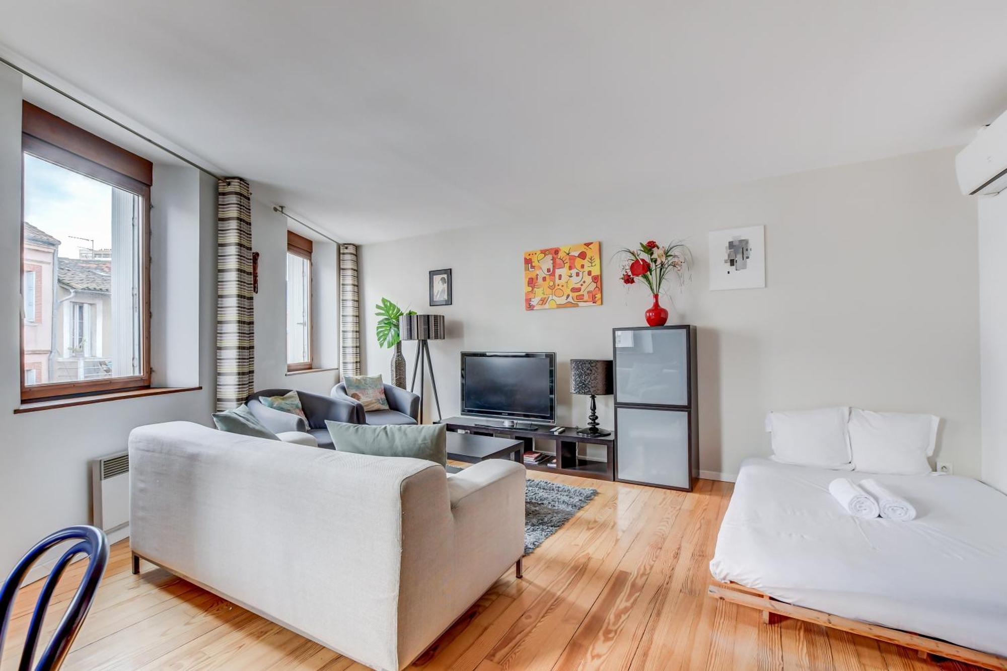 Duplex Tolosa - Pont-Neuf, Dome De La Grave, 2 Bdrs 85M2, Ac, Free Private Car Park - T3 85M2 Avec Clim, Parking Prive Gratuit Bagian luar foto