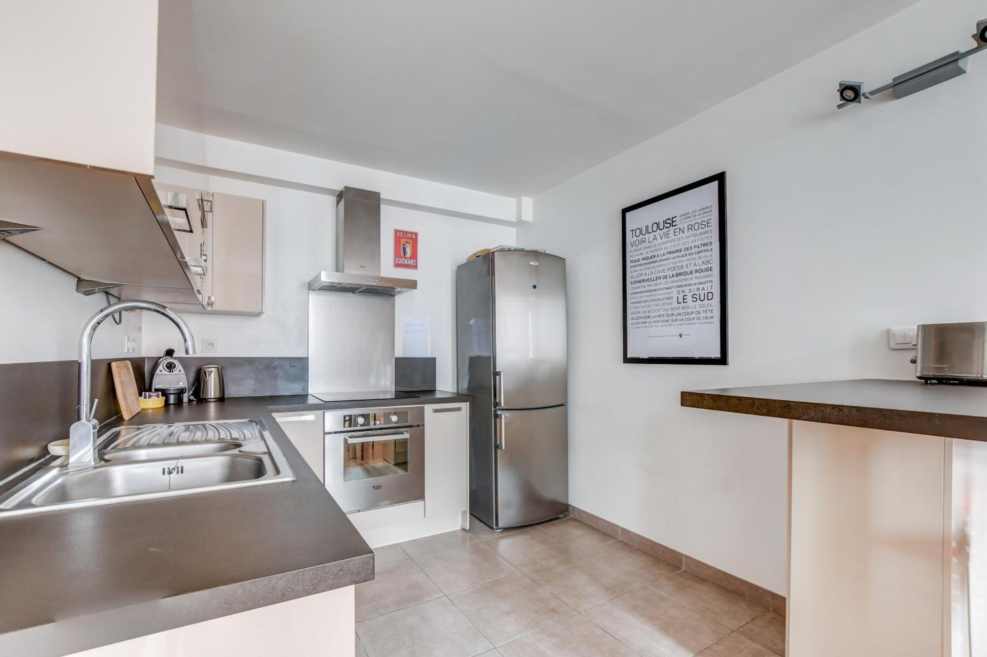 Duplex Tolosa - Pont-Neuf, Dome De La Grave, 2 Bdrs 85M2, Ac, Free Private Car Park - T3 85M2 Avec Clim, Parking Prive Gratuit Bagian luar foto
