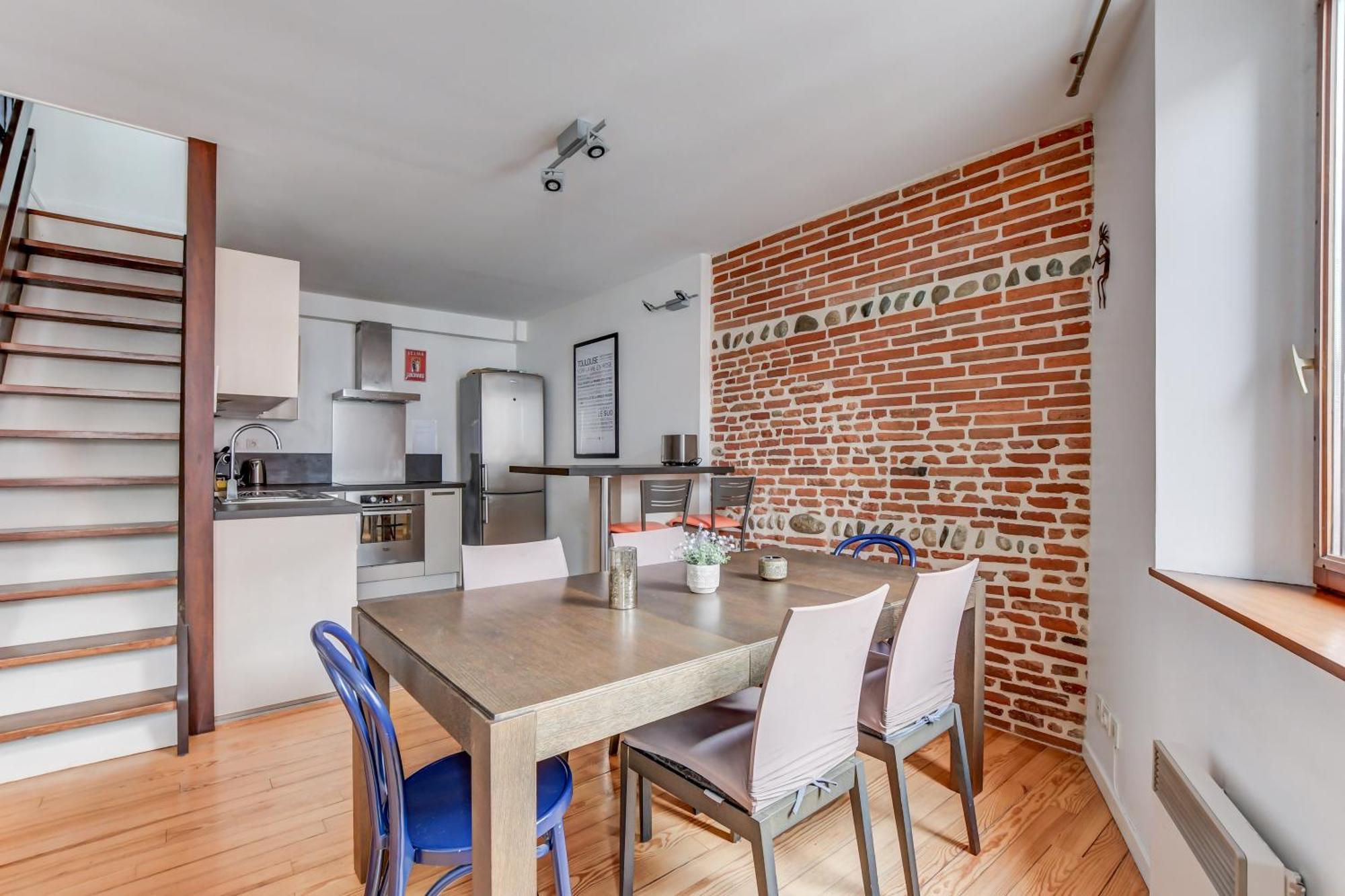 Duplex Tolosa - Pont-Neuf, Dome De La Grave, 2 Bdrs 85M2, Ac, Free Private Car Park - T3 85M2 Avec Clim, Parking Prive Gratuit Bagian luar foto
